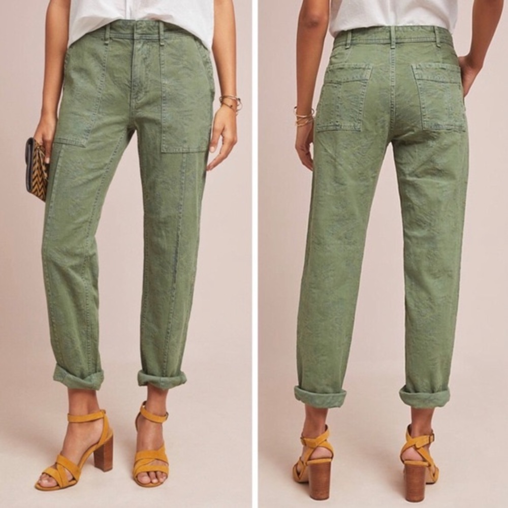 Anthropologie Wanderer Jacquard Chino Pant